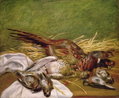 Pheasant and Thrushes by Pierre Auguste Renoir